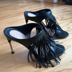 Alexander McQueen Fringe Sandals Size 6 1/2